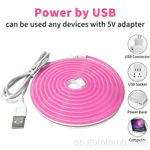 Luces de tiras de neón de silicona flexibles IP67 coloridas